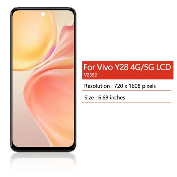 Vivo Y28 4G/5G LCD Display Screen Replacement - Image 2