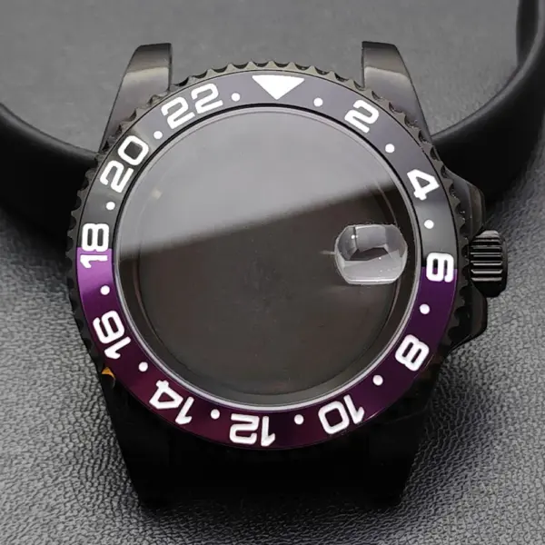 GMT 40.5MM Bidirectional Sapphire Watch Case for NH34 NH35 - Image 25