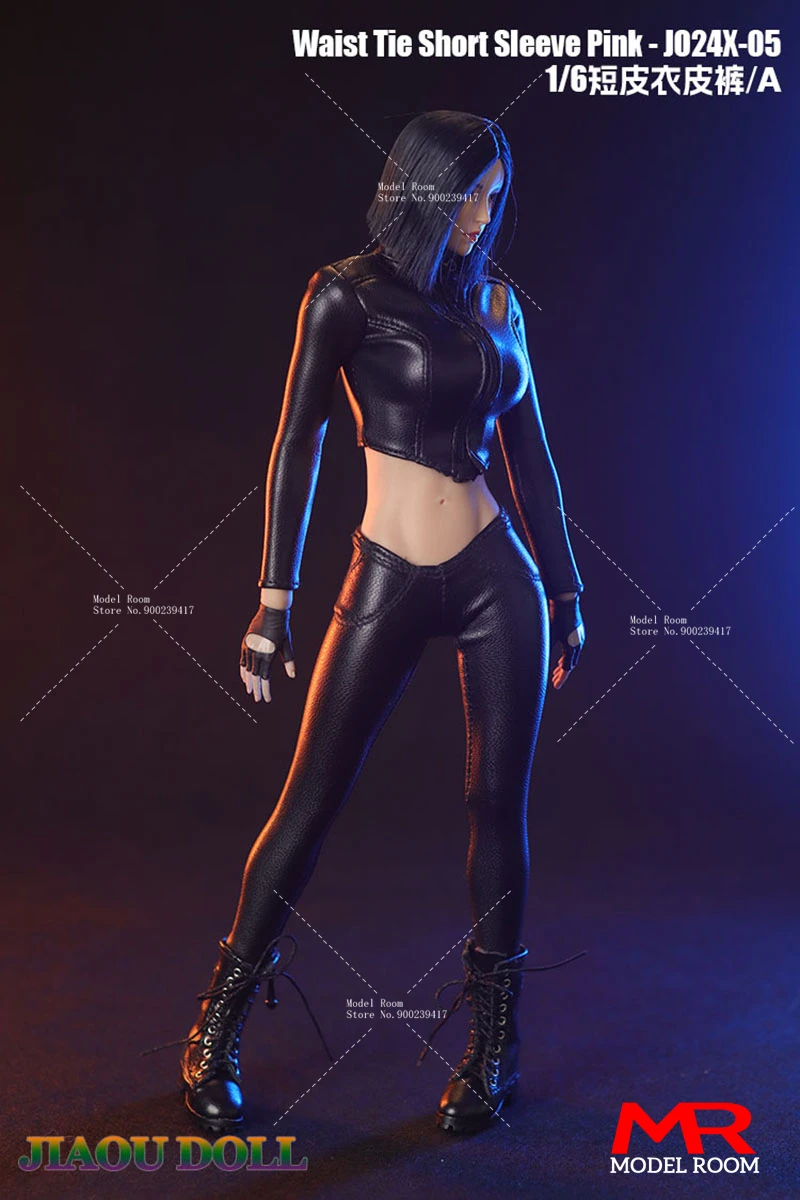 JO24X-04 1/6 Female Leather Motorcycle Outfit 10 JO24X-04 1/6 Female Leather Motorcycle Outfit - Image 10