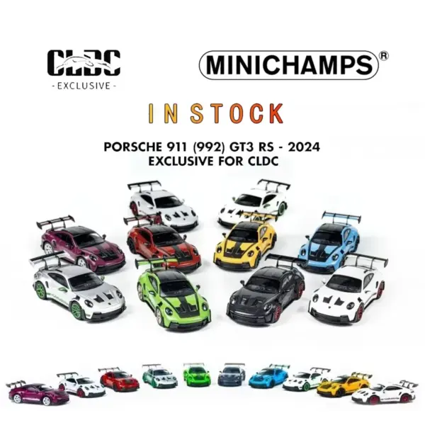 Minichamps Porsche 911 (992) GT3 RS Alloy Model Car - Image 2