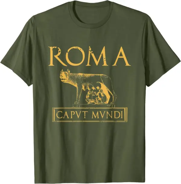 Roma Caput Mundi Ancient Rome T-Shirt for Men - Image 2
