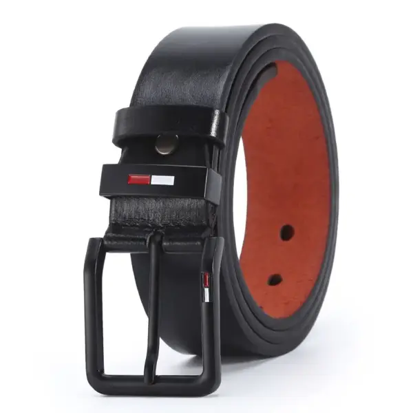 Men's PU Leather Square Buckle Belt - Image 4