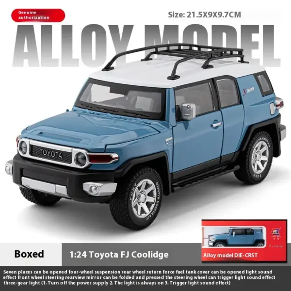 1:24 Toyota FJ Cruiser Diecast Model Car - Image 12