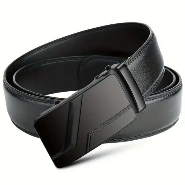Men's Genuine Leather Business Belt - Image 4