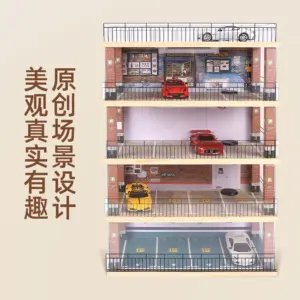 1:32 Wooden Car Garage Model Collection 15 S707076e5f6ed4b8c873563c5513f22e4H 2