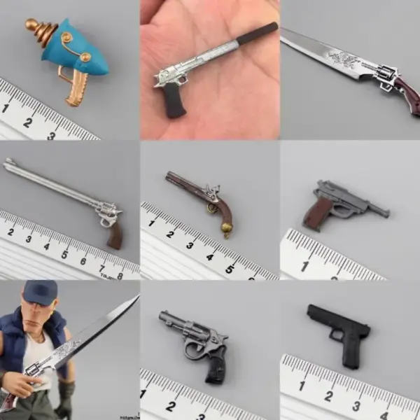 1/12 Scale PVC Soldier Pistol Model for Action Figures - Image 2