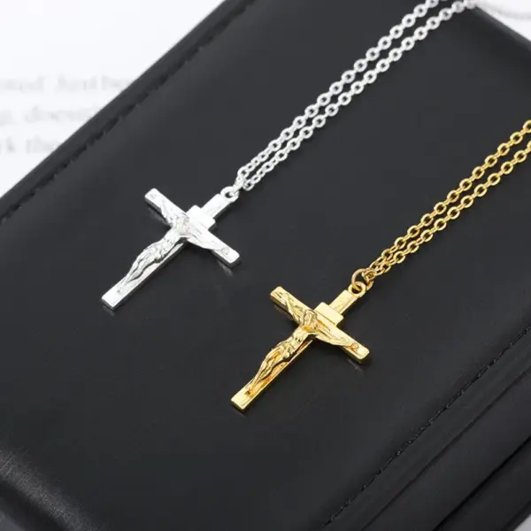 Christian Cross Necklace for Women Men - Image 5