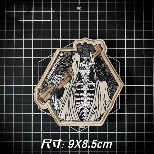 Skull Warrior Tactical Patch for Military Gear - Image 9