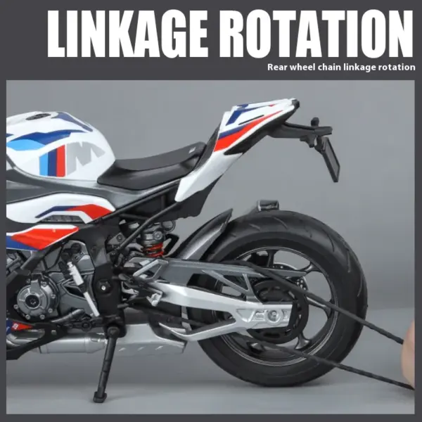 1:9 BMW M1000RR Diecast Motorcycle Model - Image 5