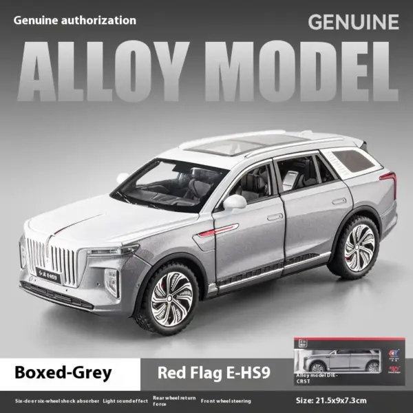 1/24 HONGQI E-HS9 SUV Diecast Model Car - Image 7