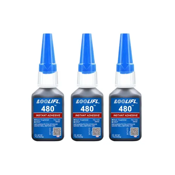LOOLIFL 480 Car Repair Strong Black Instant Glue 20ML - Image 8