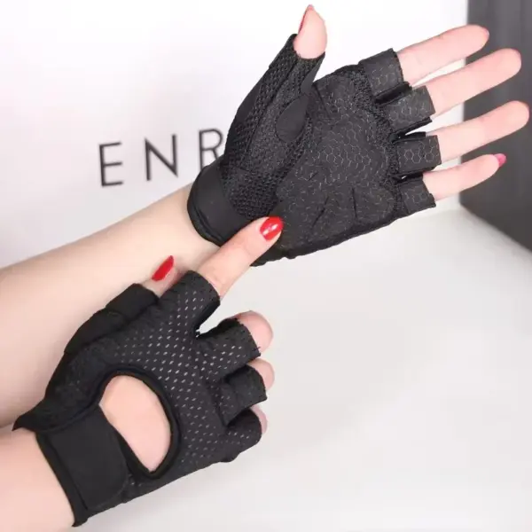 Breathable Women's Cycling Half Finger Gloves - Image 8