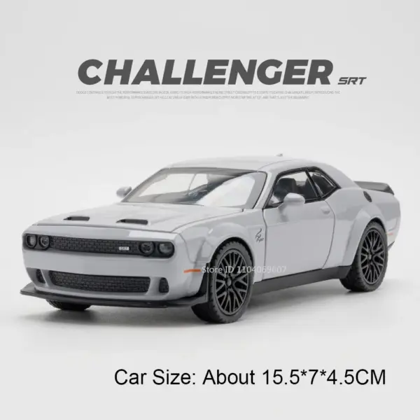 1:32 Scale Hellcat Alloy Diecast Model Car with Sound - Image 12