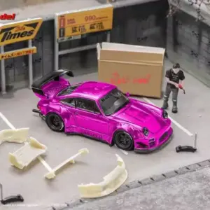 Star 1:64 RWB 930 964 Rear Wing Australian Pink Model 26 S7221a046f4484b16b20a0d7537075ff45