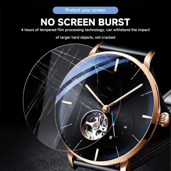 Universal Tempered Glass Screen Protector for Samsung Galaxy & Apple Watch - Image 4