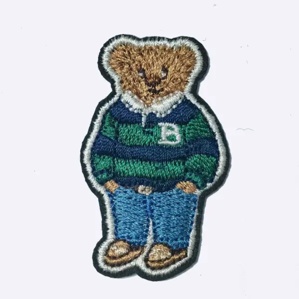 Cute Bear Embroidered Iron-On Patch for Clothing - Image 7