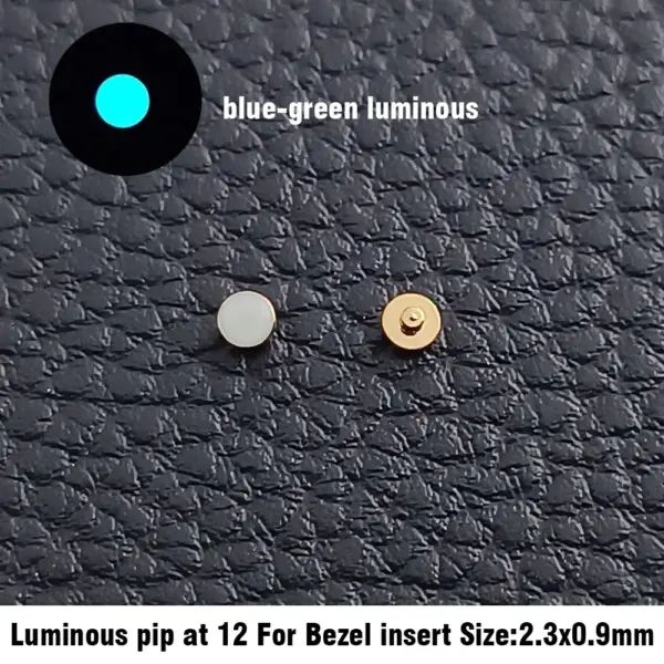 Luminous Pip at 12 for Seiko/ SUB Ceramic Bezel - Image 3