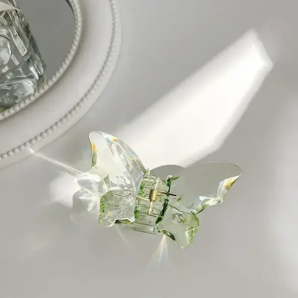 Large Transparent Butterfly Mermaid Hair Claw - Image 16