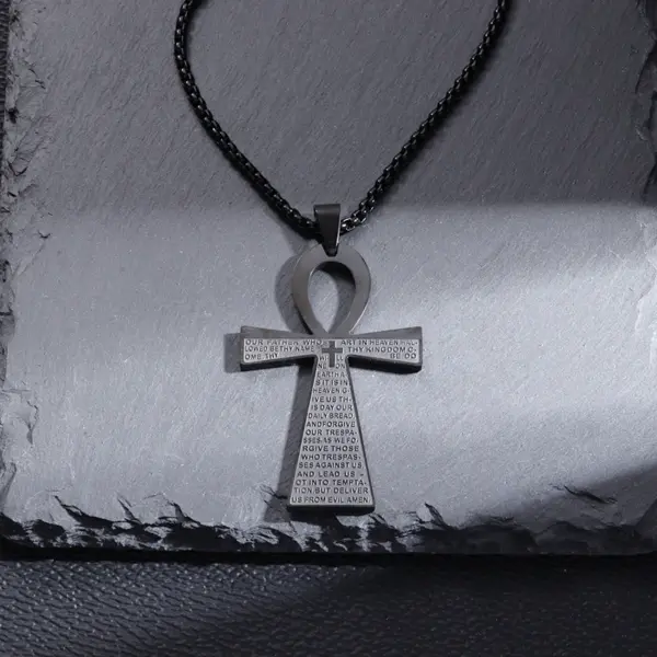 Vintage Christian Cross Stainless Steel Pendant AL20401 - Image 45