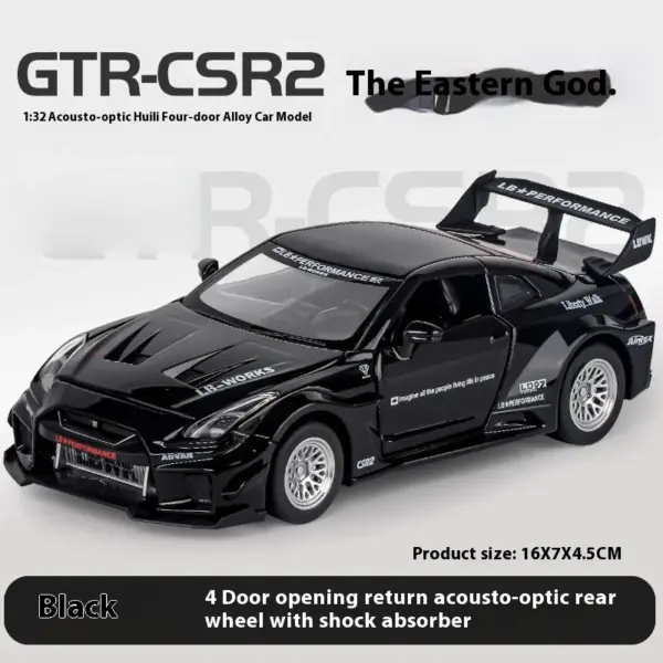 32 Skyline Nissan GTR CSR2 Diecast Model Toy - Image 12