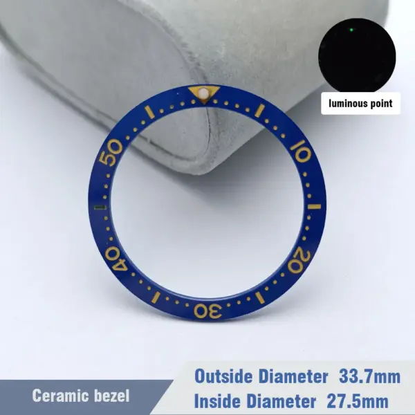 Ceramic Diver Watch Bezels 33.7mm x 27.5mm Replacement - Image 13