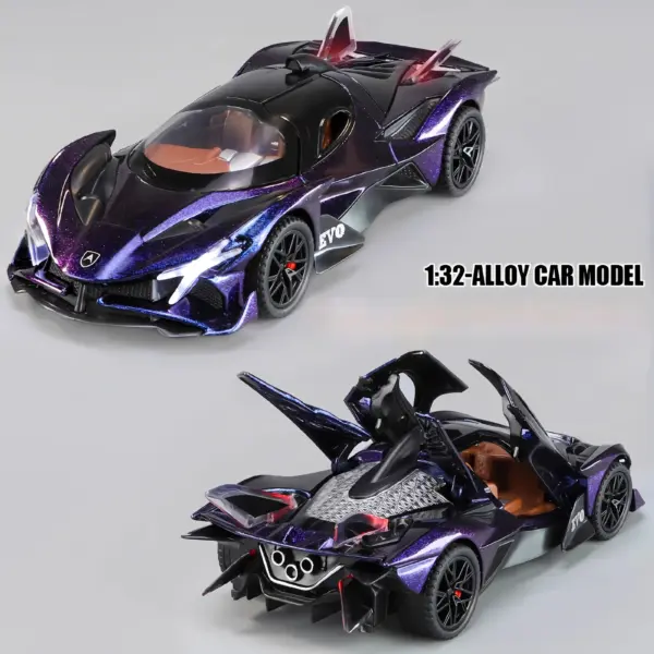 1:32 Apollo Project EVO Diecast Car Toy - Image 5