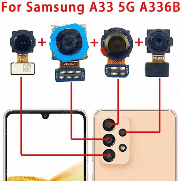 Samsung Galaxy A73 A53 A33 Rear Camera Module - Image 11