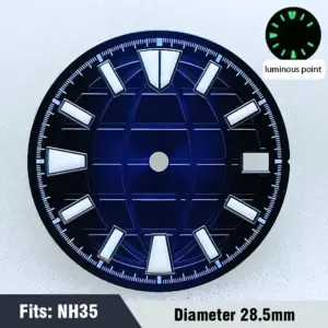 Men's Watch Dial NH35Nh36 Luminous Sterile Model 136 S731841b37aa24c9aad45e1f5644c51fek