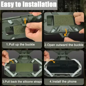 Tactical MOLLE Phone Holder for Vests 12 S735427f804bb4786b8fbfe8e1053ee0fn