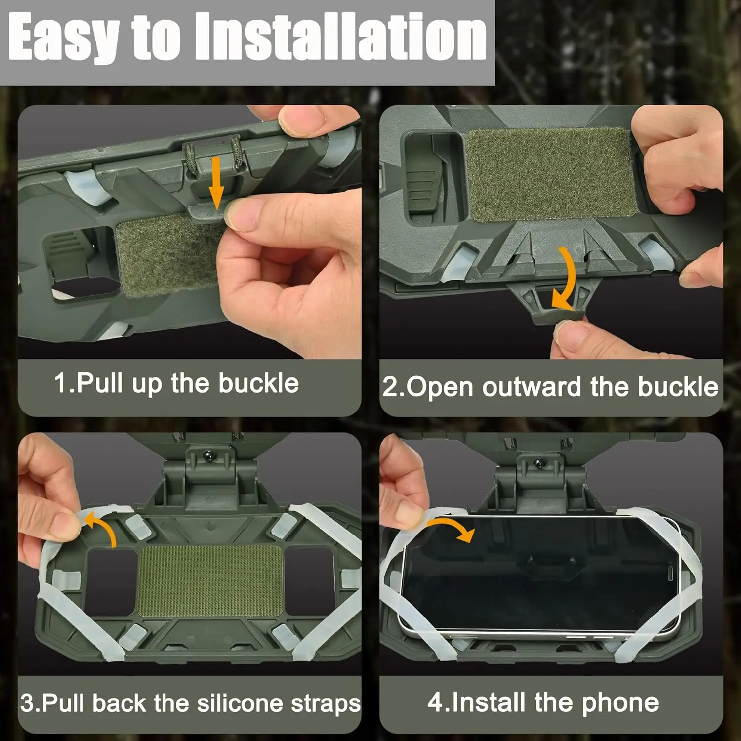 Tactical MOLLE Phone Holder for Vests 5 Tactical MOLLE Phone Holder for Vests - Image 5