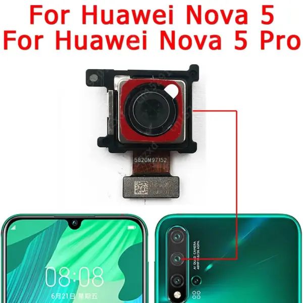 Huawei Nova 5T Rear Camera Replacement Module - Image 9