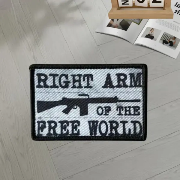 RIGHT ARM Gun Tactical Patch for Clothing and Bags - Image 2