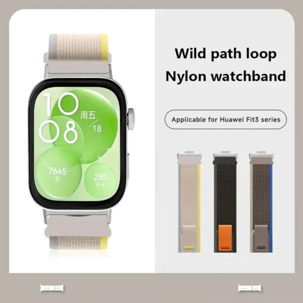 Nylon Trail Loop Band For Huawei Watch Fit 3 - Image 2