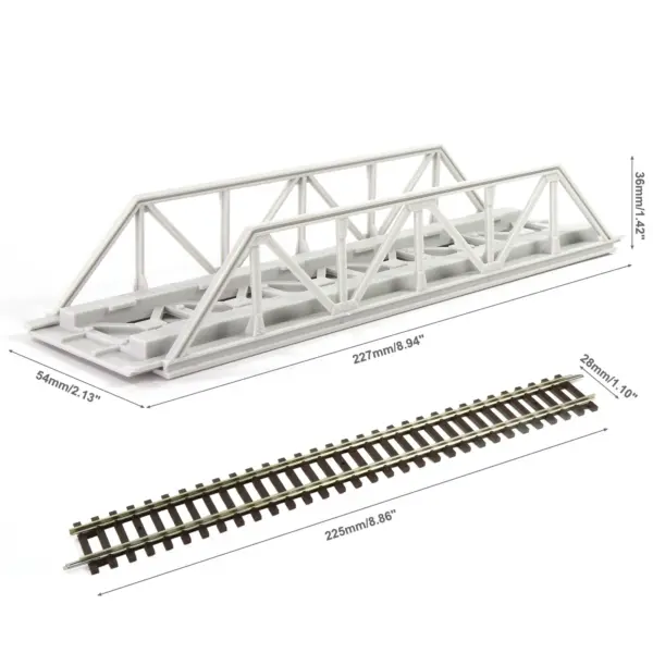 Evemodel HO Model Truss Bridge Kit for Railroad - Image 3