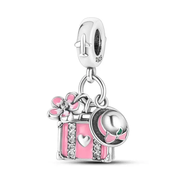 Travel Rome Paris Plane Charm for Jewelry - Image 7