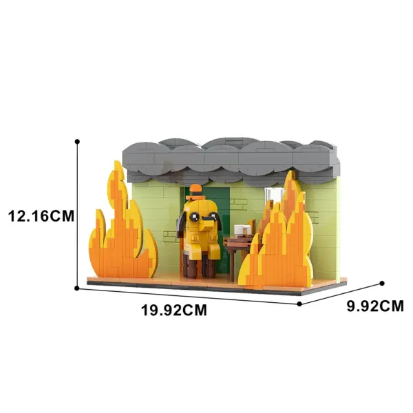 This Is Fine Meme Vignette Building Blocks Set - Image 3