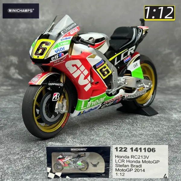 1/12 YZR-M1 RC213V Ducati GP11 Diecast Motorcycle - Image 20