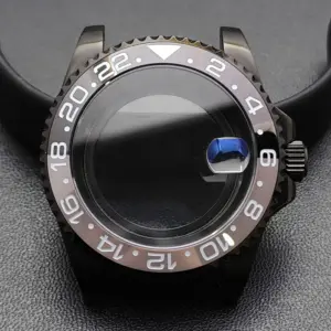 GMT 40.5mm Bidirectional Sapphire Watch Case for NH34/NH35 146 S74a9fb17696543dea385be245bc728efs