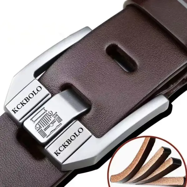 Premium Genuine Leather Men's & Women's Belt - Image 2
