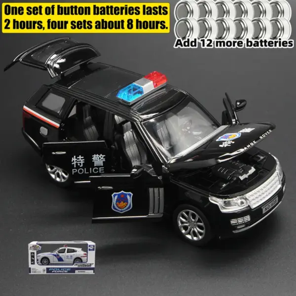1:32 Land Rover Range Rover Police SUV Diecast Toy - Image 8
