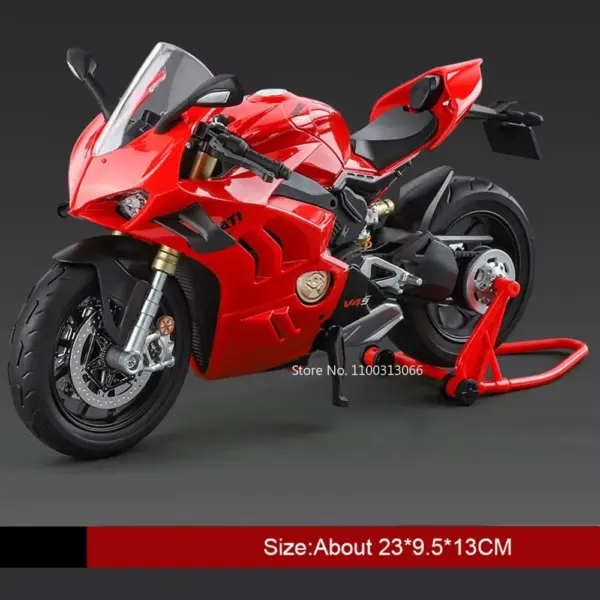 1:9 Kawasaki Ninja H2R V4S Diecast Motorcycle Model - Image 8