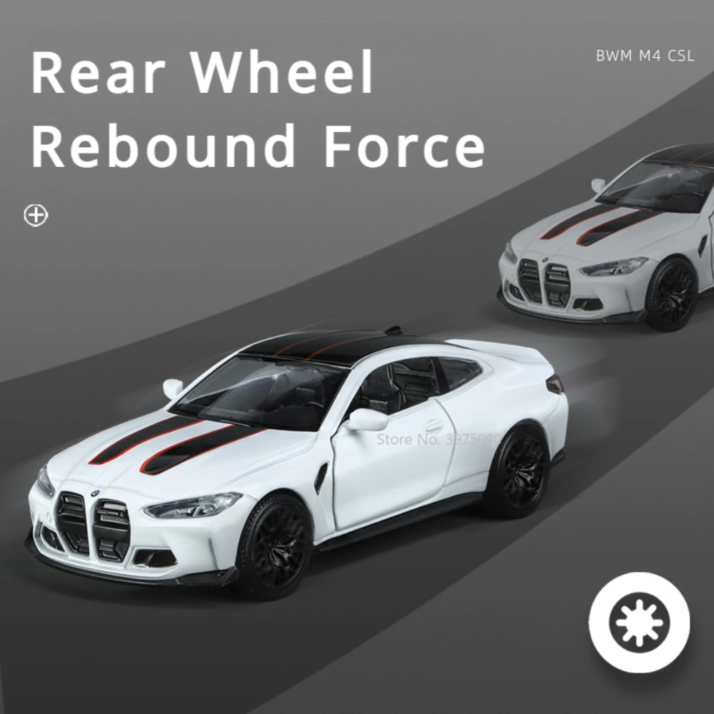 1:36 BMW M4 CSL Diecast Model Toy 4 1:36 BMW M4 CSL Diecast Model Toy - Image 4