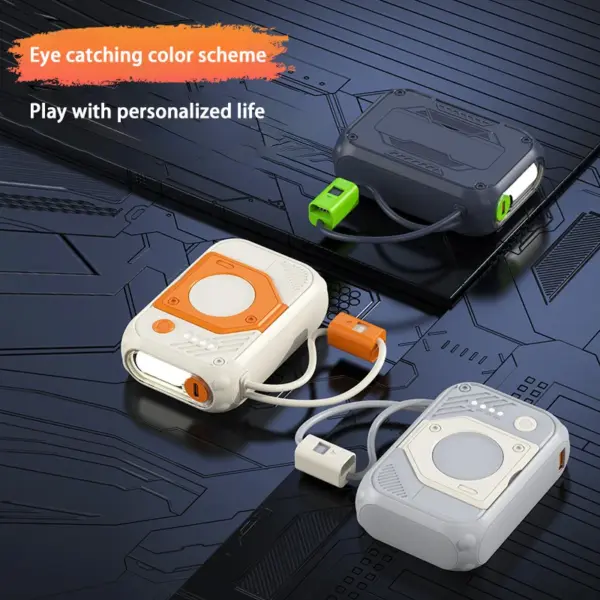 Large Capacity Mini Power Bank 30000mAh with Cables - Image 2