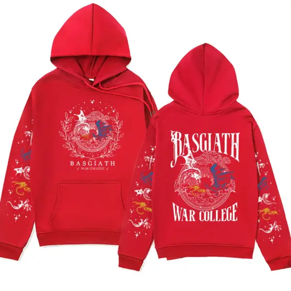 Printed Oversized Hoodie with Dragon Rider Design - Image 12