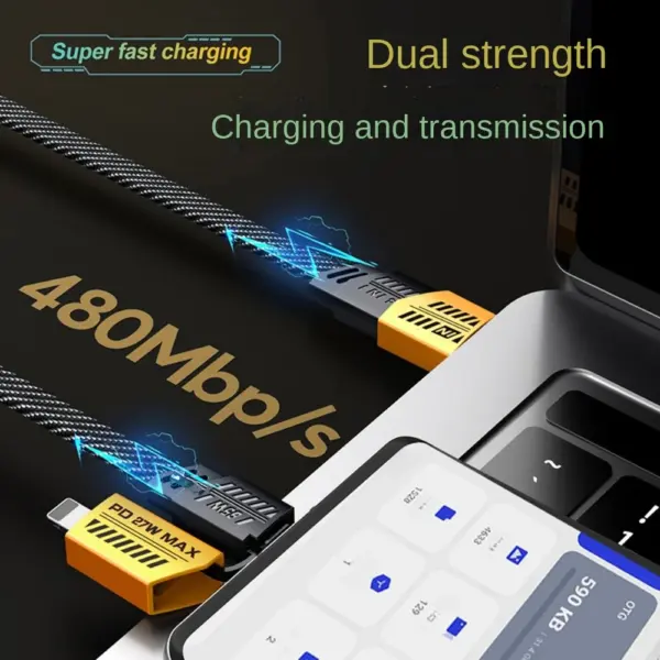 2024 Double-Typec 6A Fast Charging Data Cable - Image 2
