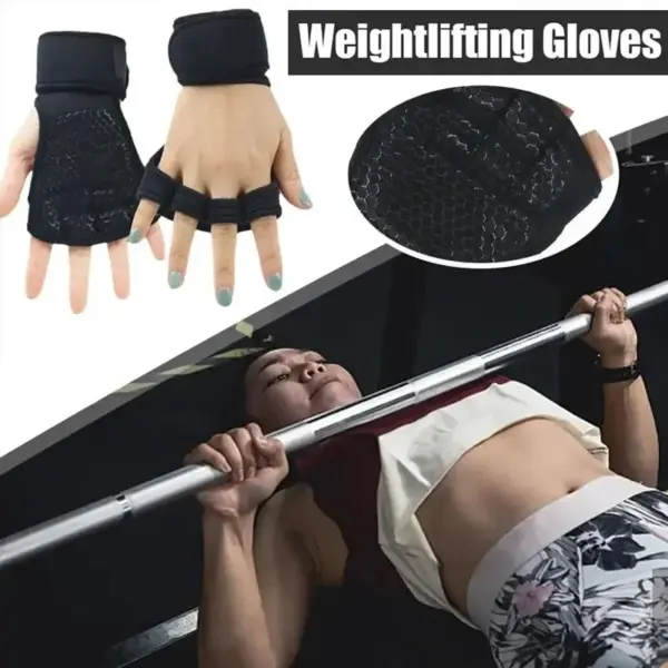 Unisex Half Finger Weightlifting Gloves for Gym - Image 3