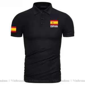 Spain Flag Polo Shirt for Men