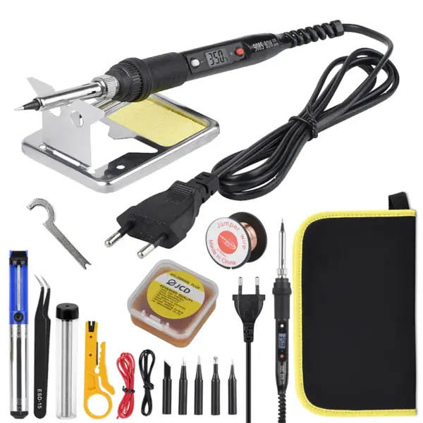 JCD Adjustable Temperature LCD Soldering Kit 80W - Image 11