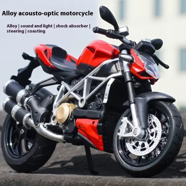 1:12 Ducati Streetfighter Diecast Motorcycle Model - Image 2