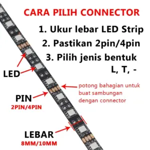 5-Pack LED Strip Connectors for 3528-5050 Strips 25 S76984d0e1d0b457d92551d2c3eccf035o
